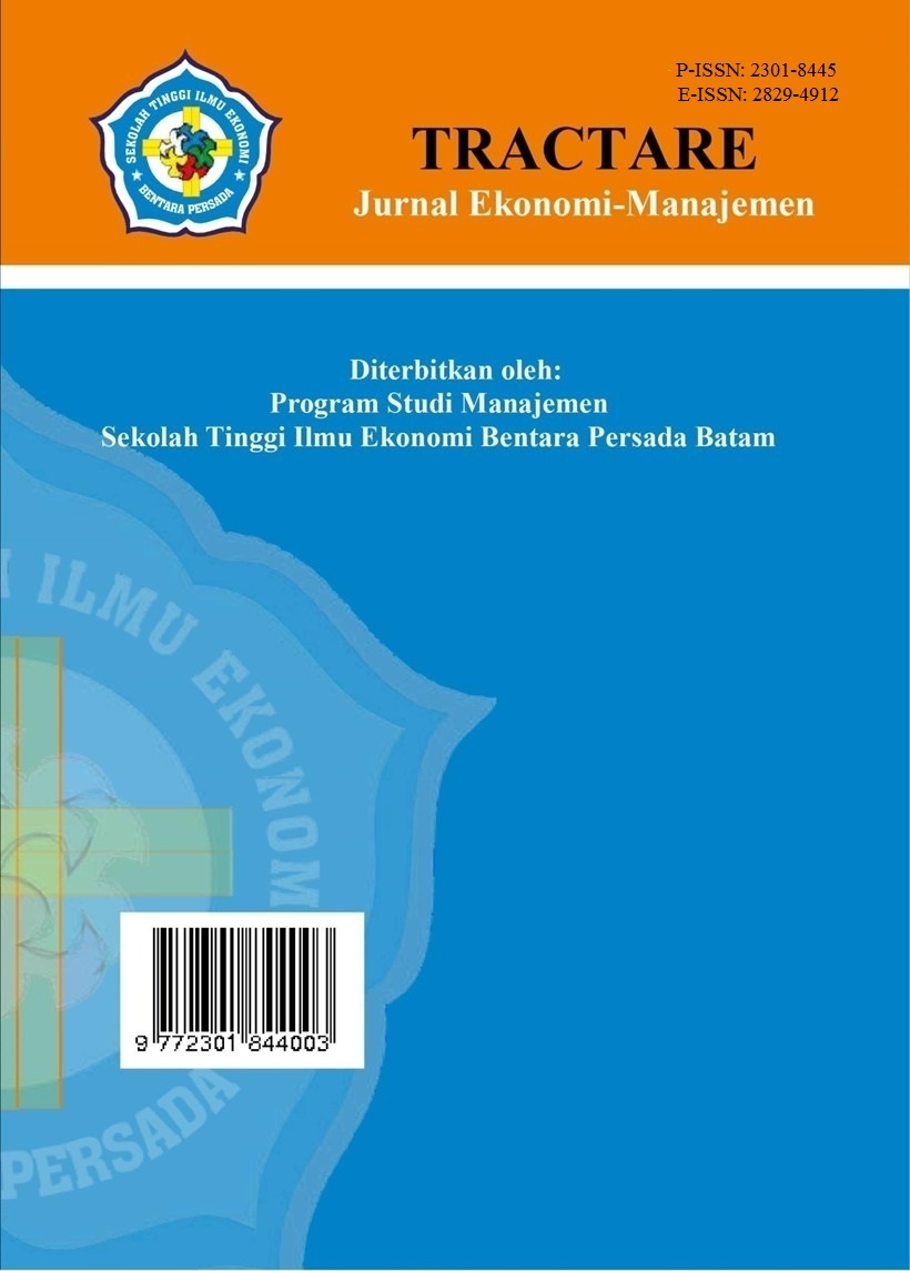 					Lihat Vol 7 No 1 (2024): TRACTARE : Jurnal Ekonomi dan Manajemen
				